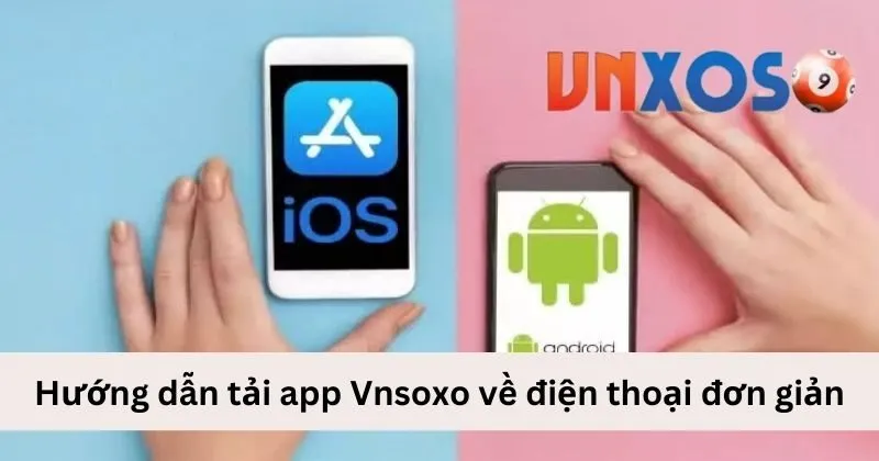 Giao diện tải app Vnsoxo về điện thoại